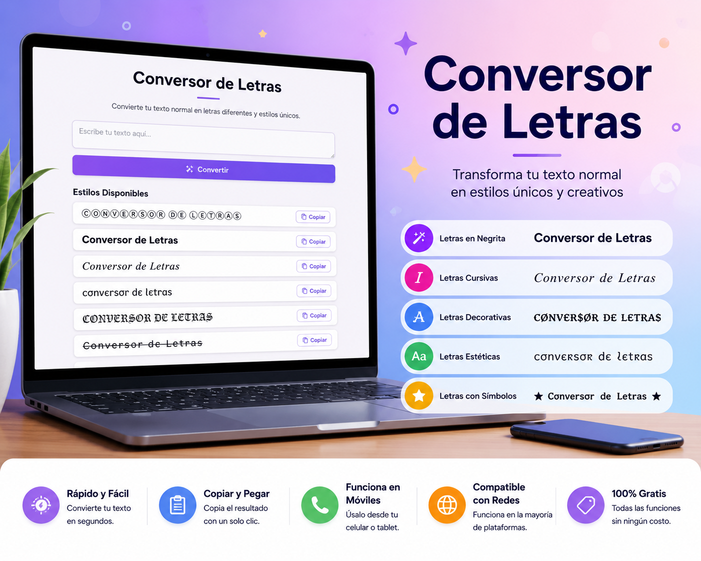 Cómo Usar un Conversor de Letras Online Gratis